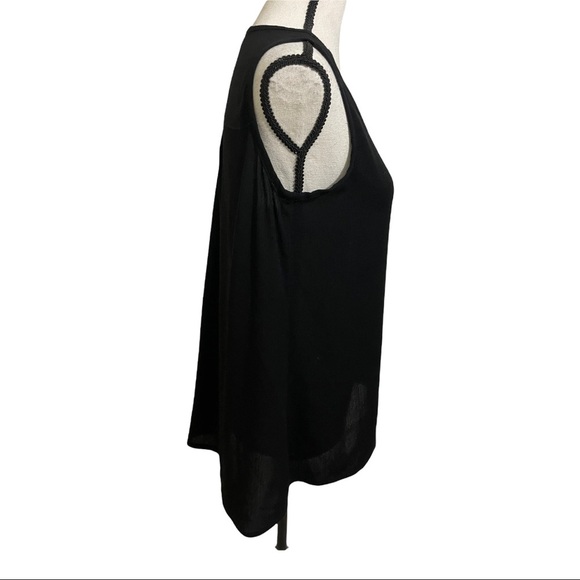 Nomadic Traders womens blouse size small Rayon semi sheer hi low style b… - Picture 4 of 11